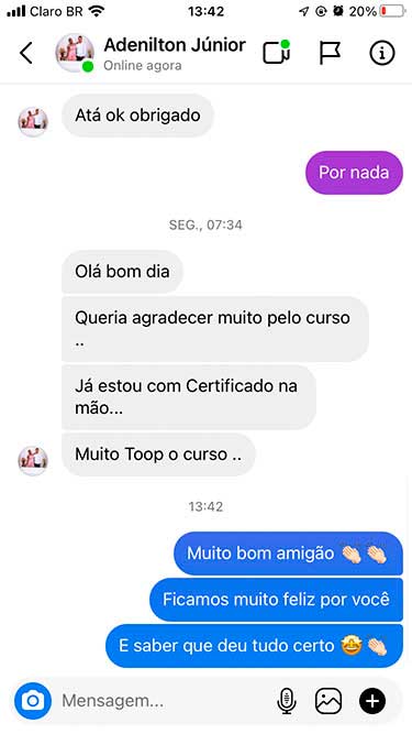 Aluno do Curso de Barbeiro Profissional